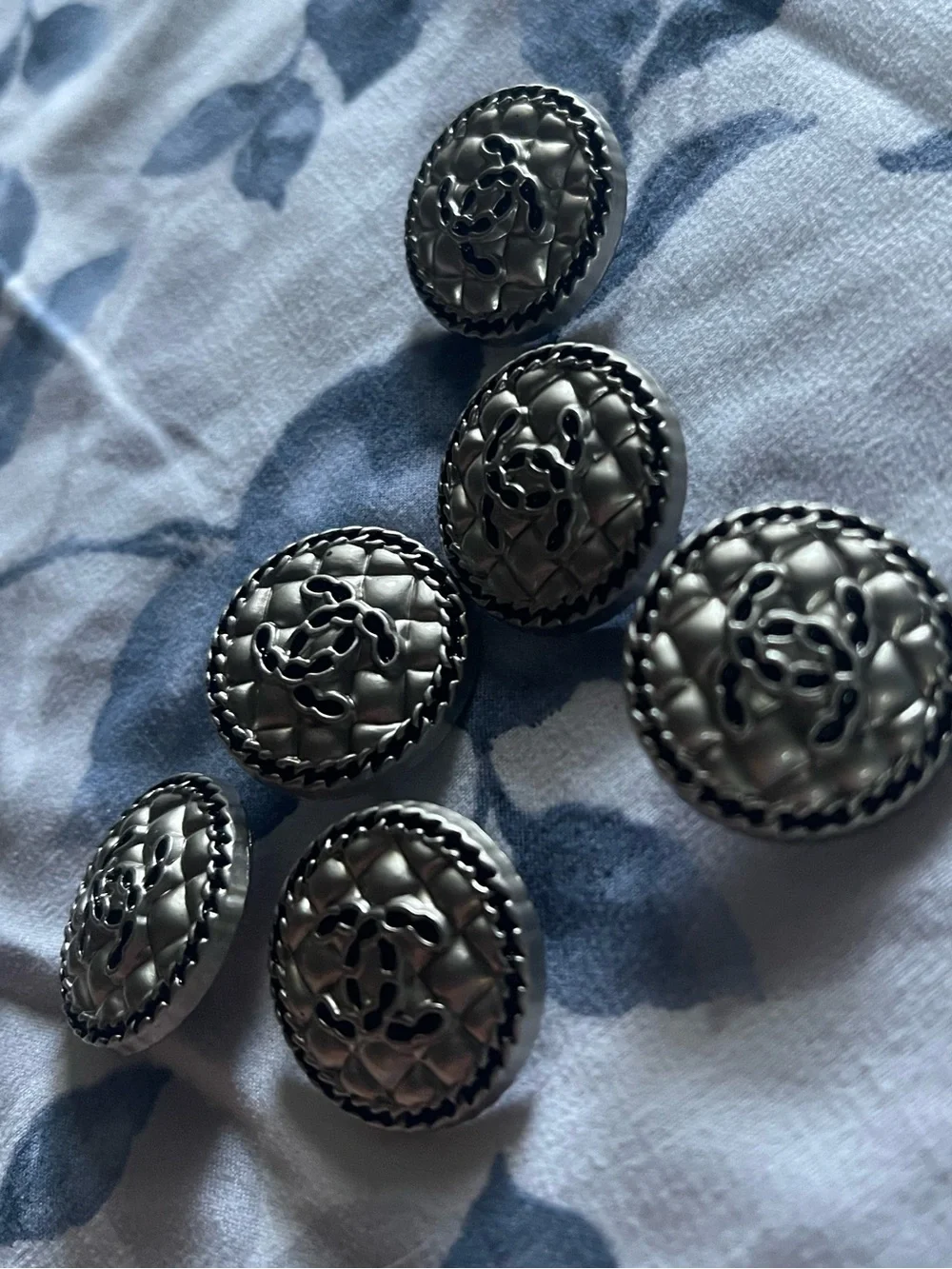 Set of 6 Chanel Buttons